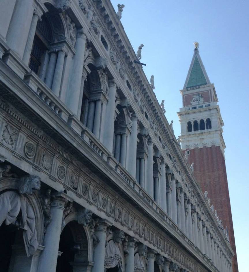 St Mark's Square with the Campanile (bell tower) in the distance. 